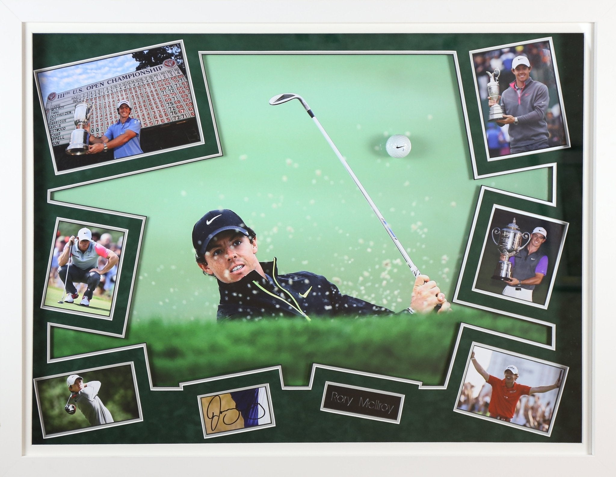 Rory McIlroy Signed Whitecard Framed Display - Memorabilia Framers Shop